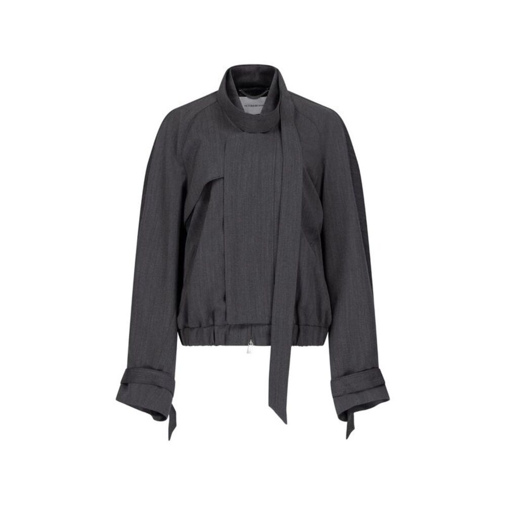 Victoria Beckham Grey Jackets - Bomber Jackets Women